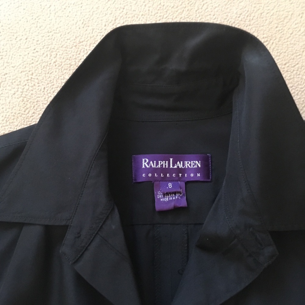 Ralph Lauren Fabulous Black Silk Dress purple label